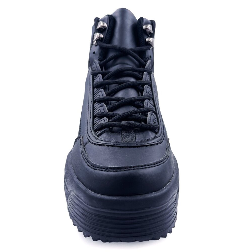 MACY 01 Shadow Mode Black Platform Sneakers - Picture 3 of 3
